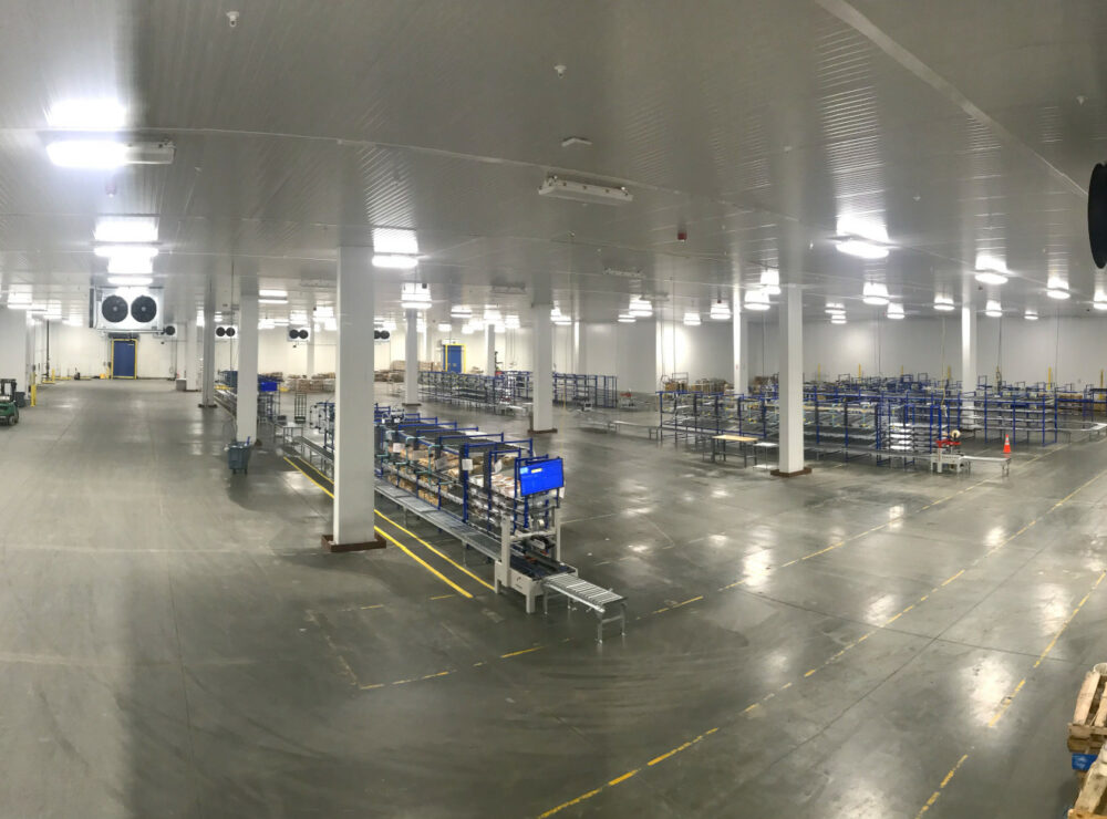 Hello Fresh fulfillment center interior photo